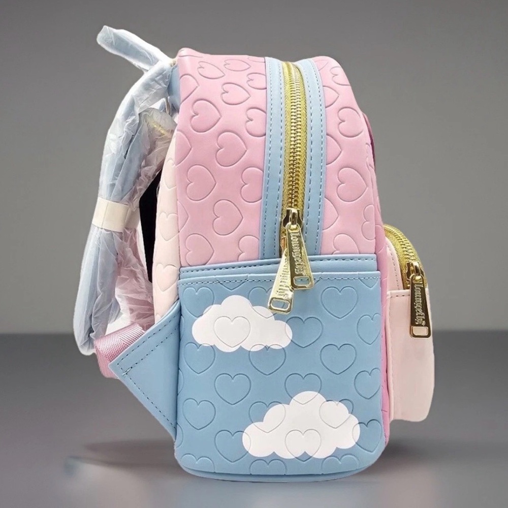 NEW Loungefly Disney Winnie the Pooh EEYORE Hearts Balloons Pink Backpack Bag - Picture 4 of 7